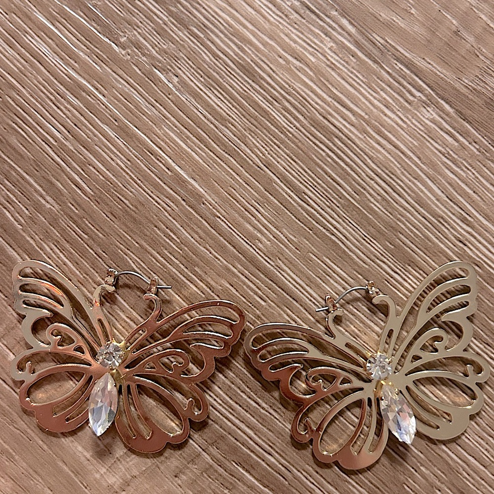 Whimsical butterfly earrings
